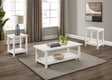 Tampa Furniture Outlet - Coaster - Payne 3-piece Coffee and End Table Set Distressed White - 710558-S3A