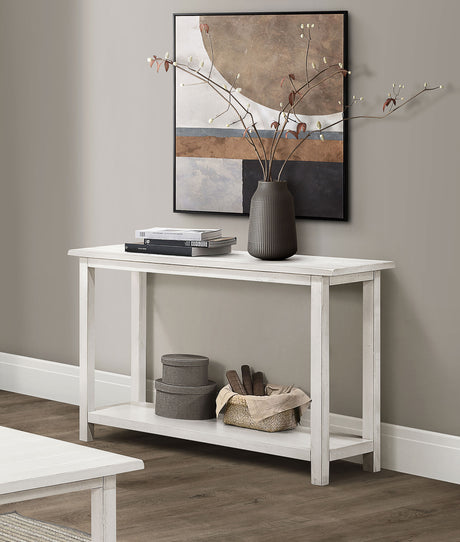 Payne Wood Entryway Sofa Console Table White - Tampa Furniture Outlet