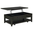 Tampa Furniture Outlet - Coaster - Payne 48-inch Mobile Lift Top Coffee Table Distressed Java - 710565