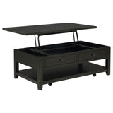 Tampa Furniture Outlet - Coaster - Payne 48-inch Mobile Lift Top Coffee Table Distressed Java - 710565