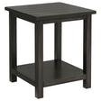 Tampa Furniture Outlet - Coaster - Payne Wood End Table with Shelf Distressed Java - 710566