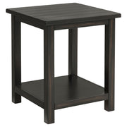 Tampa Furniture Outlet - Coaster - Payne Wood End Table with Shelf Distressed Java - 710566