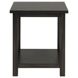 Payne Wood End Table with Shelf Distressed Java - Tampa Furniture Outlet