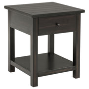 Tampa Furniture Outlet - Coaster - Payne 1-drawer Wood End Table with Shelf Distressed Java - 710567