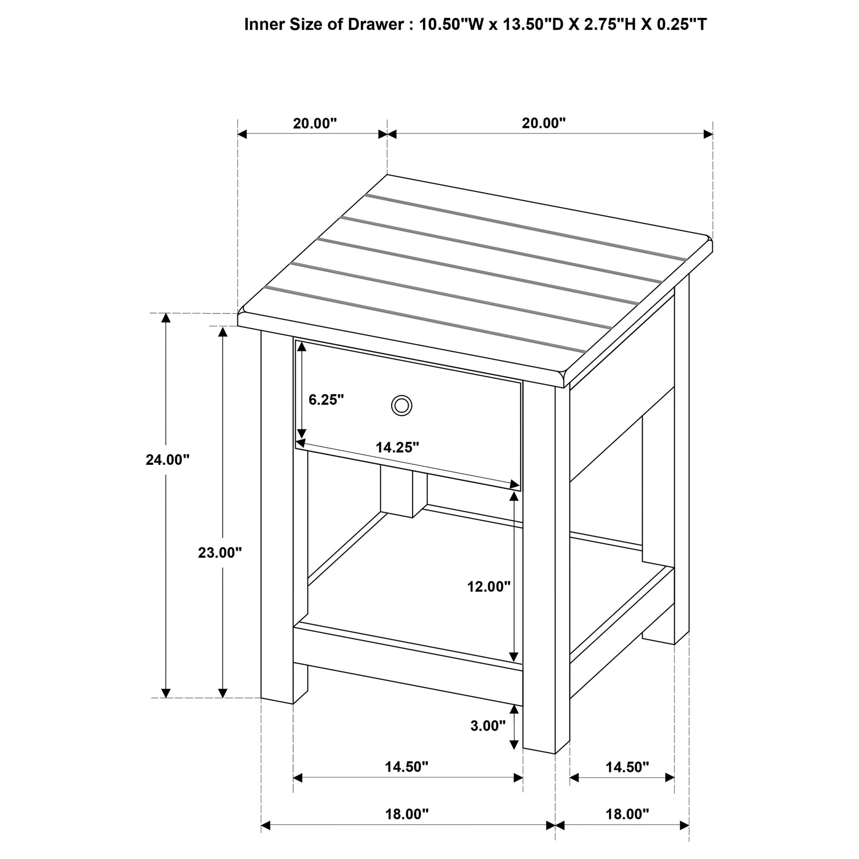 Payne 1-drawer Wood End Table with Shelf Distressed Java - Tampa Furniture Outlet