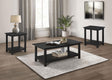 Tampa Furniture Outlet - Coaster - Payne 3-piece Coffee and End Table Set Distressed Java - 710568-S3A