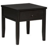 Tampa Furniture Outlet - Coaster - Concord 1-drawer Square End Table Distressed Java - 710577