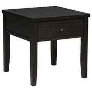 Tampa Furniture Outlet - Coaster - Concord 1-drawer Square End Table Distressed Java - 710577