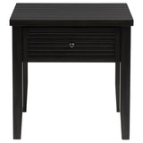Concord 1-drawer Square End Table Distressed Java - Tampa Furniture Outlet