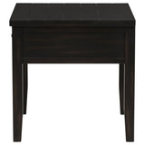 Concord 1-drawer Square End Table Distressed Java - Tampa Furniture Outlet