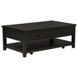 Concord 2-piece Coffee and End Table Set Distressed Java - Tampa Furniture Outlet