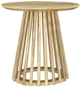 Tampa Furniture Outlet - Coaster - Touhy Round Solid Wood End Side Table Natural Mango - 710607