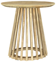 Tampa Furniture Outlet - Coaster - Touhy Round Solid Wood End Side Table Natural Mango - 710607