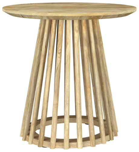 Tampa Furniture Outlet - Coaster - Touhy Round Solid Wood End Side Table Natural Mango - 710607