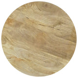 Touhy Round Solid Wood End Side Table Natural Mango - Tampa Furniture Outlet