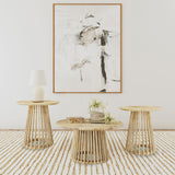 Tampa Furniture Outlet - Coaster - Touhy 3-piece Round Coffee and End Table Set Natural Mango - 710608-S3