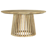 Tampa Furniture Outlet - Coaster - Touhy Round Solid Wood Cocktail Coffee Table Natural Mango - 710608