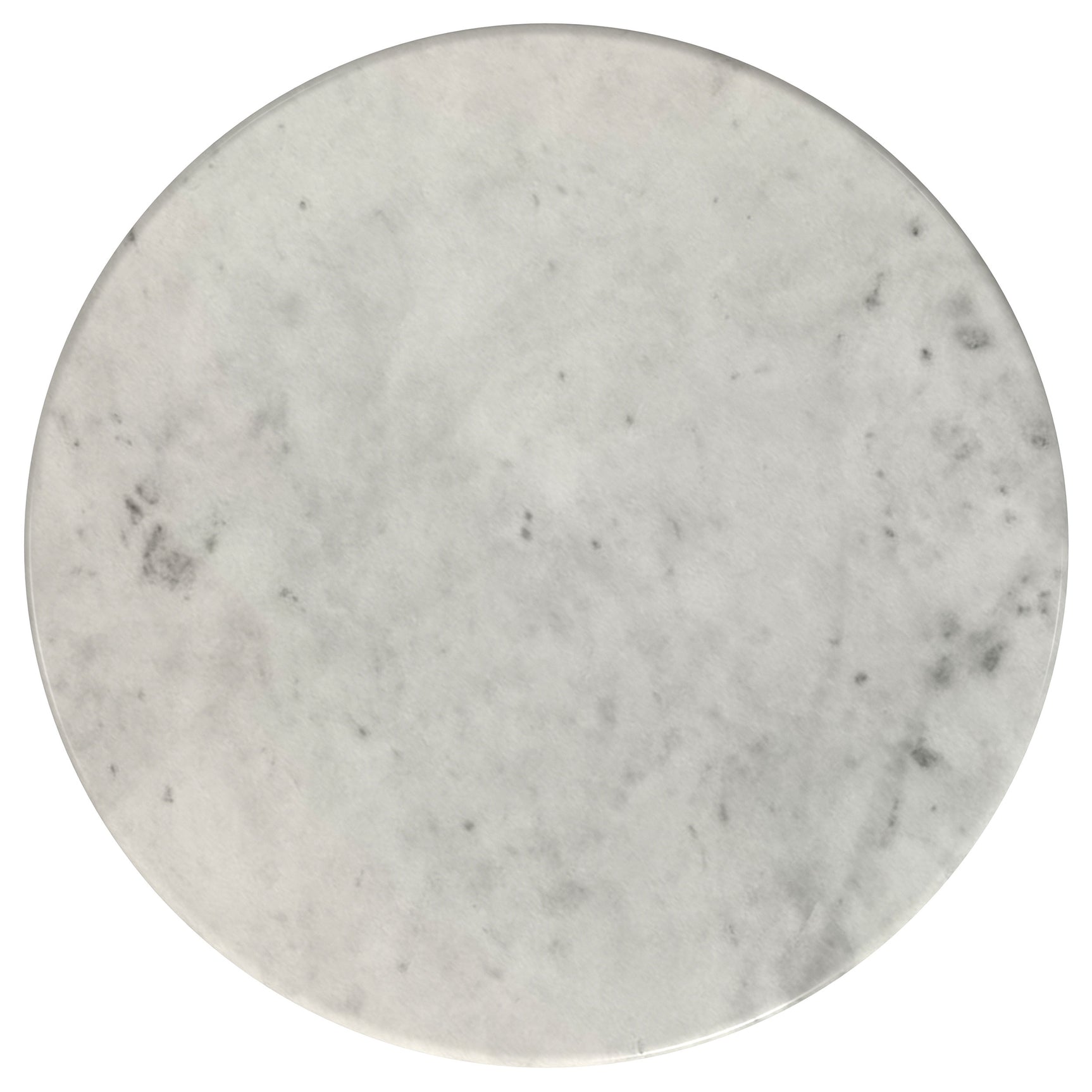 Hermas 2-piece Round Marble Coffee and End Table Set White - Tampa Furniture Outlet