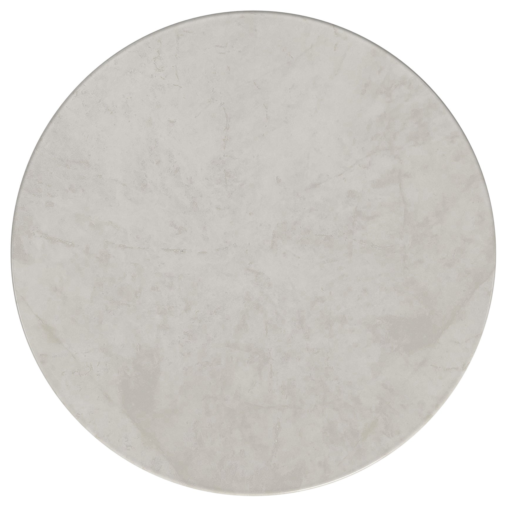 Hermas 2-piece Round Marble Coffee and End Table Set White - Tampa Furniture Outlet