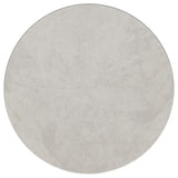 Hermas Round Genuine Marble Top Metal Coffee Table White - Tampa Furniture Outlet