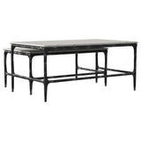 Ebby 2-piece Genuine Marble Top Nesting Coffee Tables White - Tampa Furniture Outlet