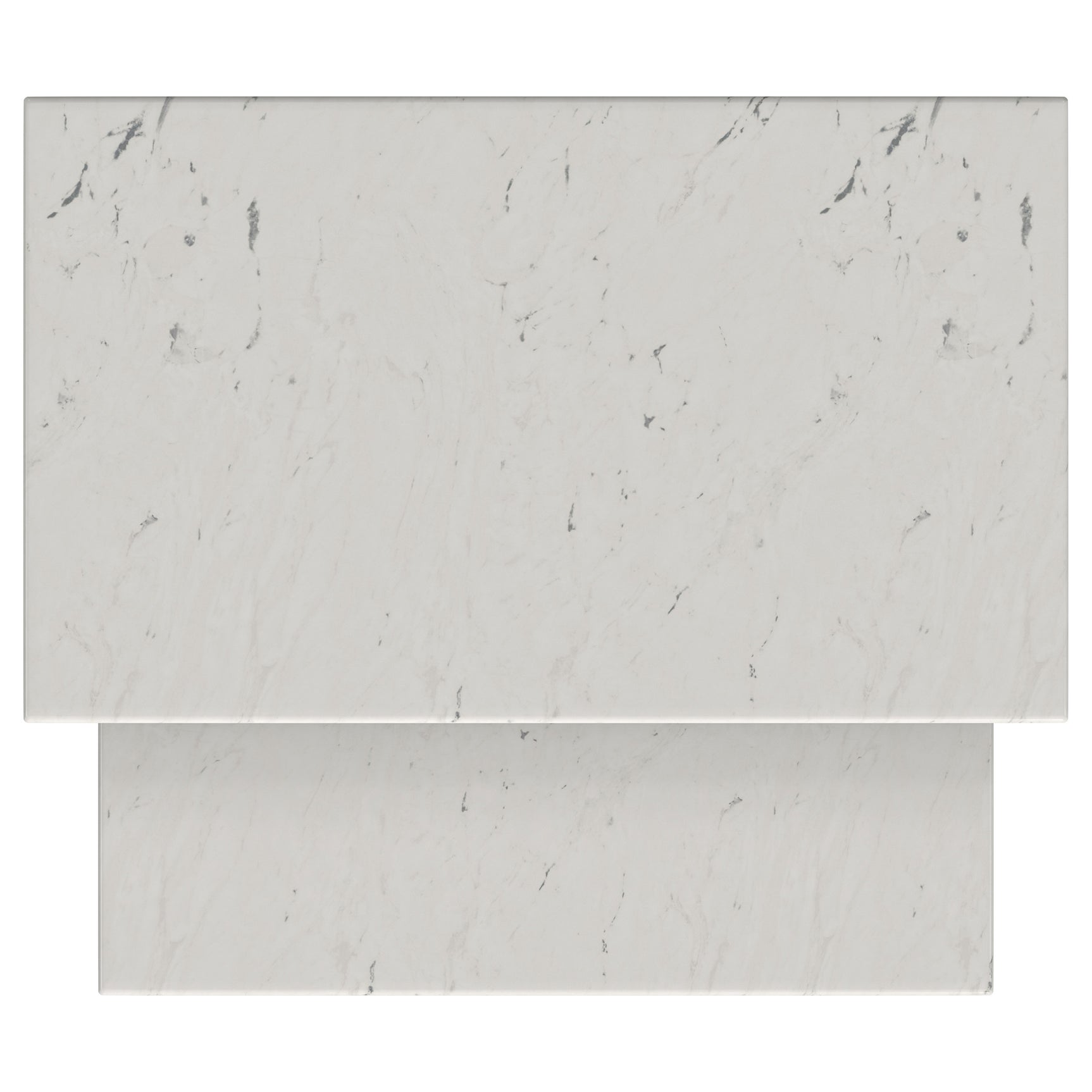 Ebby 2-piece Genuine Marble Top Nesting Coffee Tables White - Tampa Furniture Outlet