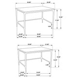 Ebby 2-piece Genuine Marble Top Nesting Coffee Tables White - Tampa Furniture Outlet