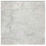 Ebby Square Genuine Marble Top Metal End Table White - Tampa Furniture Outlet