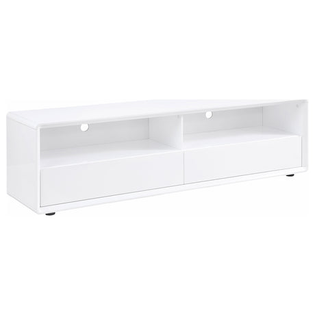 Tampa Furniture Outlet - Coaster - Ellice 71-inch TV Stand Media Console White - 710750