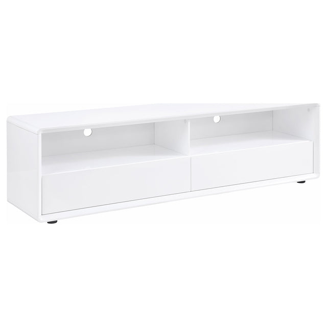 Tampa Furniture Outlet - Coaster - Ellice 71-inch TV Stand Media Console White - 710750