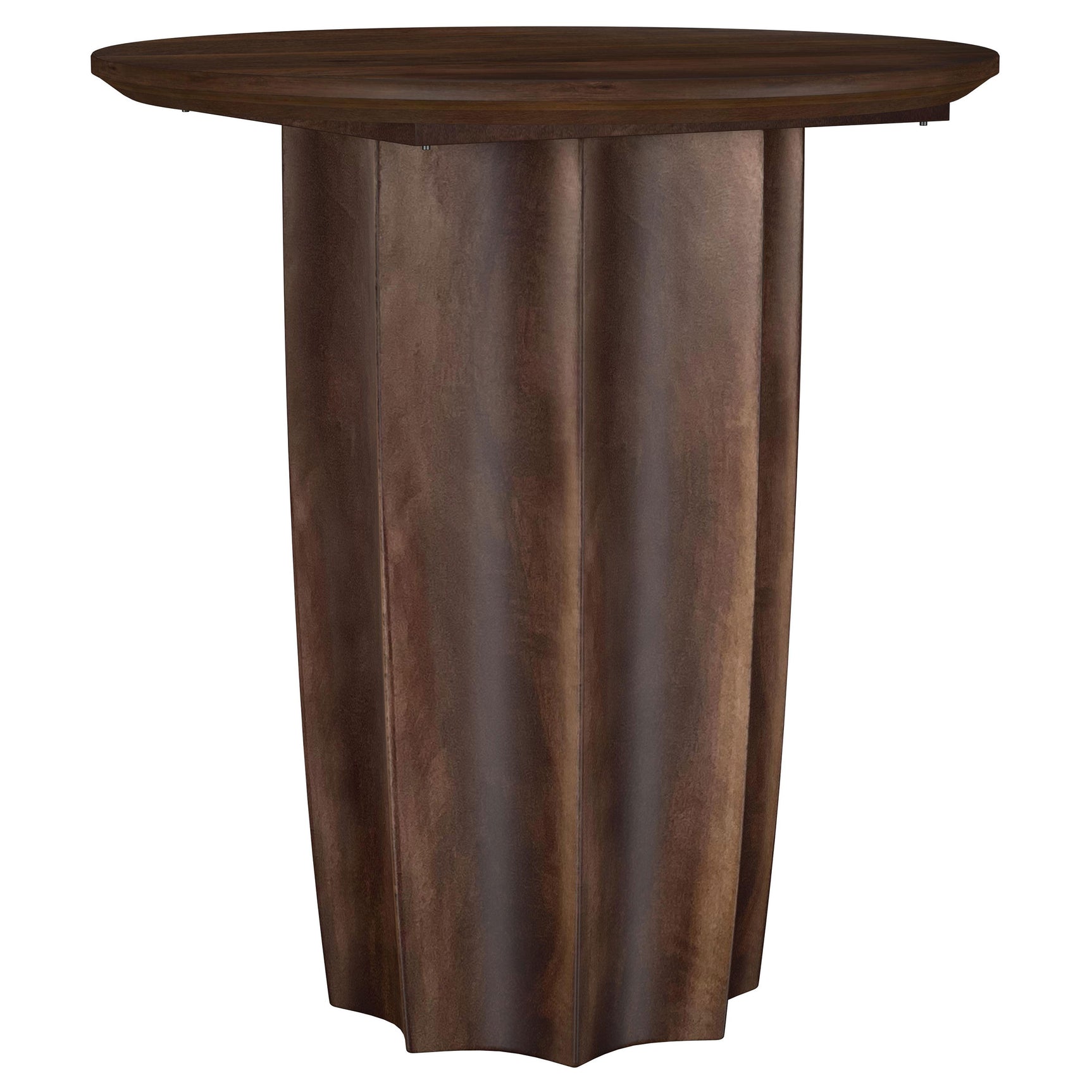 Tampa Furniture Outlet - Coaster - Cayenne Solid Mango Wood Accent Side End Table Walnut - 710777