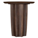 Cayenne Solid Mango Wood Accent Side End Table Walnut