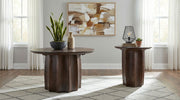 Tampa Furniture Outlet - Coaster - Cayenne 2-piece Solid Mango Wood Coffee Table Set Walnut - 710778-S2