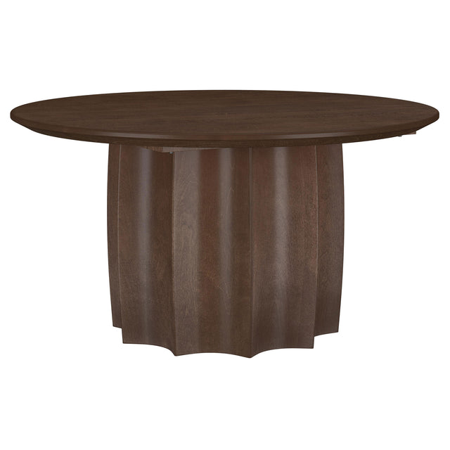 Tampa Furniture Outlet - Coaster - Cayenne Solid Mango Wood Cocktail Coffee Table Walnut - 710778