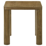 Castlewood Engineered Wood Accent Side End Table Brown Oak