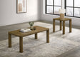 Tampa Furniture Outlet - Coaster - Castlewood 2-piece Cocktail Coffee Table Set Brown Oak - 710858-S2