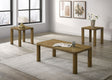 Tampa Furniture Outlet - Coaster - Castlewood 3-piece Cocktail Coffee Table Set Brown Oak - 710858-S3