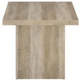 Devar Square Engineered Wood End Table Distressed Pine