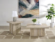 Tampa Furniture Outlet - Coaster - Devar 2-piece Square Coffee End Table Set Distressed Pine - 710878-S2
