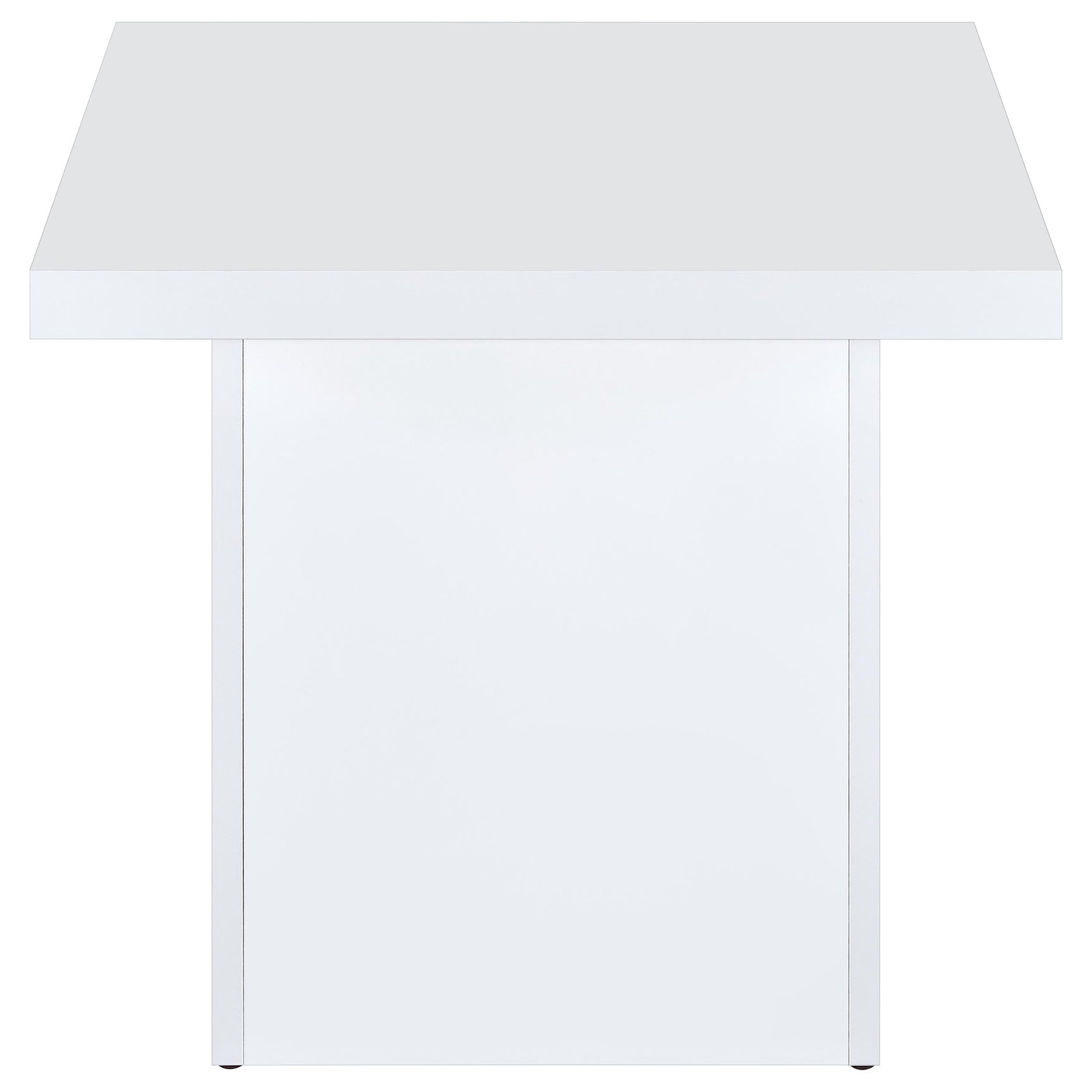 Devar 3-piece Square Coffee End Table Set White High Gloss