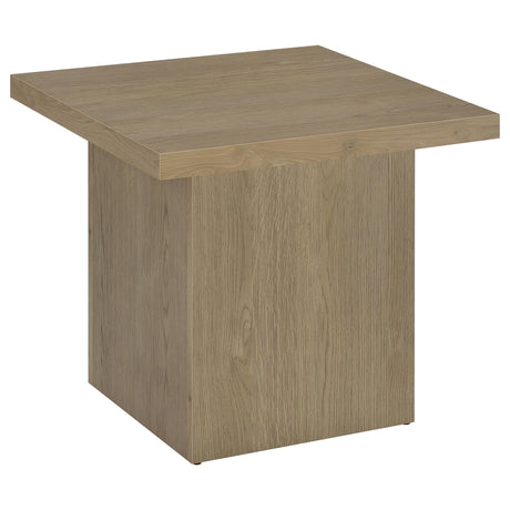 Tampa Furniture Outlet - Coaster - Devar Square Engineered Wood Side End Table Latte - 710917