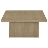 Devar 2-piece Square Cocktail Coffee End Table Set Latte