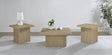 Tampa Furniture Outlet - Coaster - Devar 3-piece Square Cocktail Coffee End Table Set Latte - 710918-S3