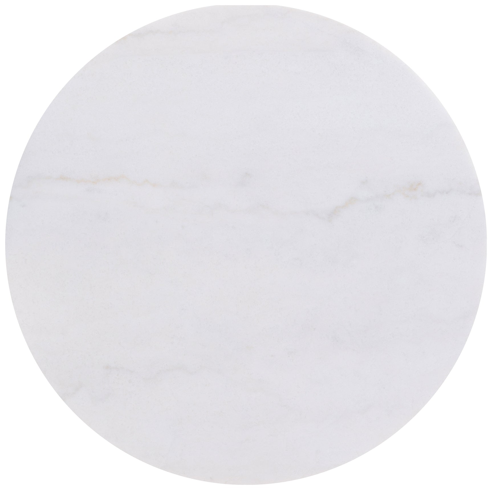 Jason 2-piece Round White Marble Coffee Table Set Honey Brown