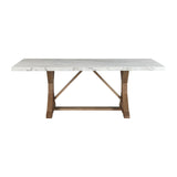 Lakeview - Marble Standard Height Rectangular Dining Table - White - Tampa Furniture Outlet