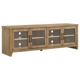 Tampa Furniture Outlet - Coaster - Brenham 79-inch 4-door TV Stand Media Console Washed Oak - 720130