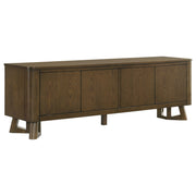 Tampa Furniture Outlet - Coaster - Trotter 71-inch 4-Door Wood TV Stand Media Console Brown - 720133
