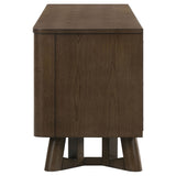 Trotter 71-inch 4-Door Wood TV Stand Media Console Brown