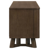 Trotter 71-inch 4-Door Wood TV Stand Media Console Brown