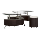 Buckley 3-piece Coffee Table and Stools Set Cappuccino - Tampa Furniture Outlet